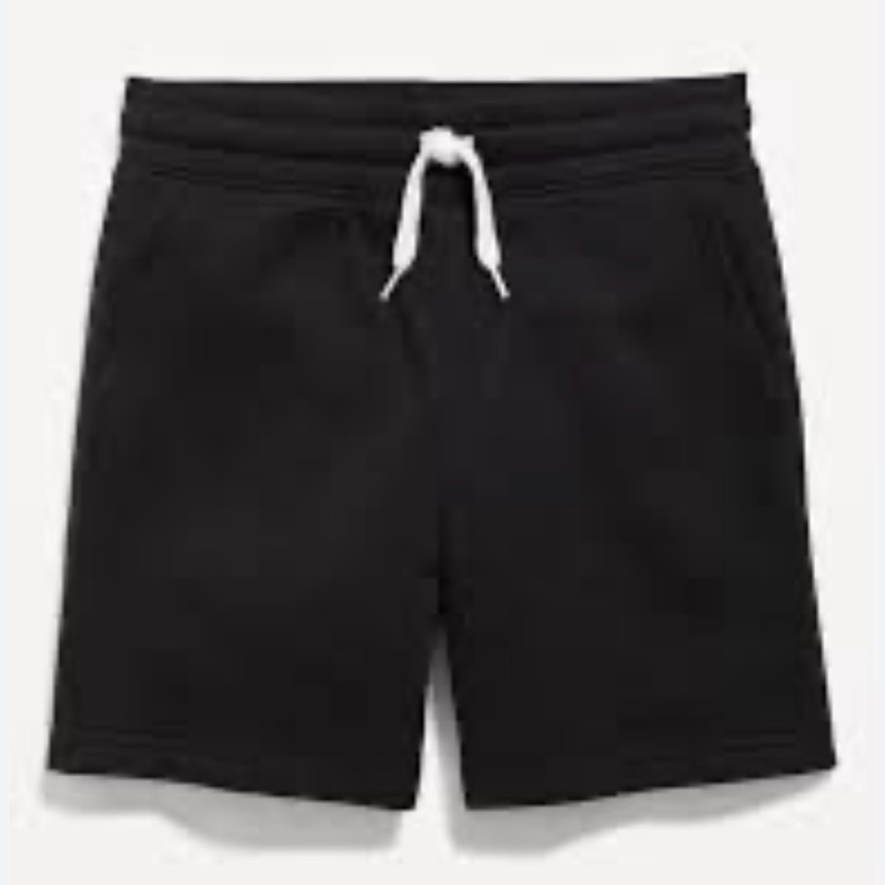 OLD NAVY Boys Fleece Jogger Shorts - Black- Size XL 14-16